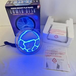 Can You Imagine Lumin Disc Blue Plasma Luminglass Touch Voice Music 6" New